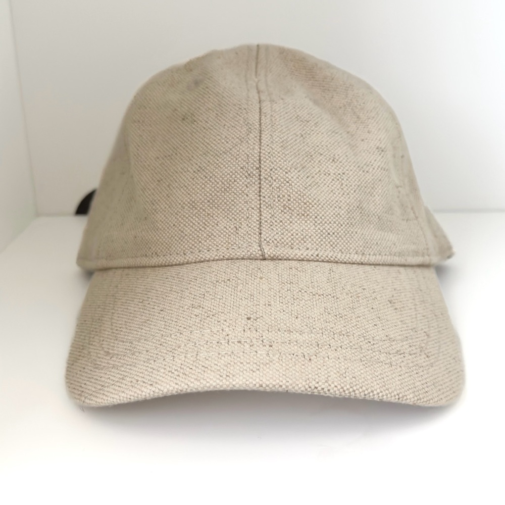 Madewell Cotton Linen Baseball Cap Canvas Off White Hat G3328 One Size